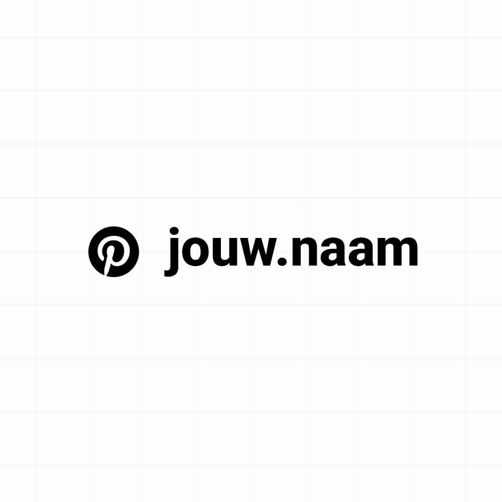 Pinterest - Sticker met eigen naam - vinyl sticker kopen bij De Stickerbaas