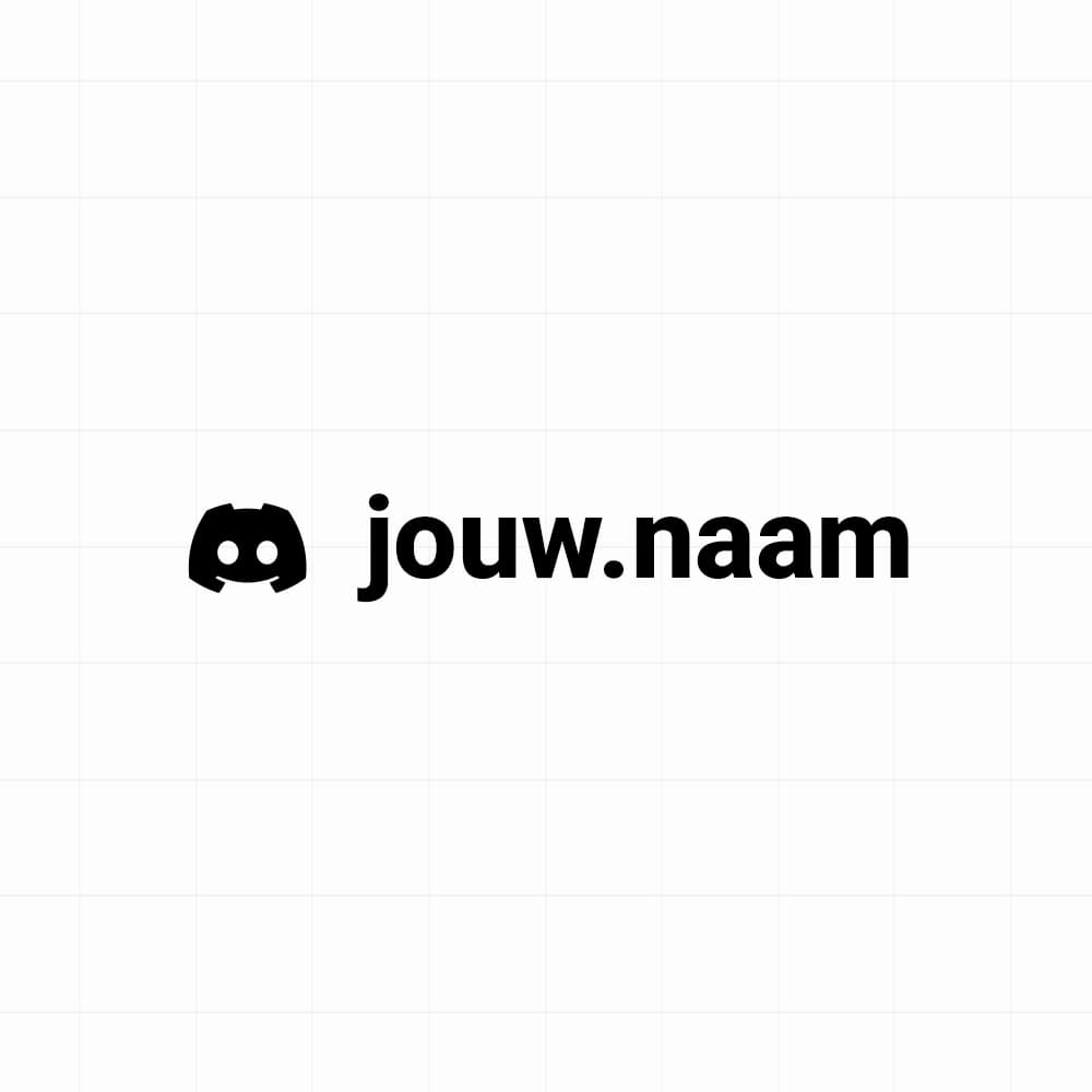 Discord - Sticker met eigen naam - vinyl sticker kopen bij De Stickerbaas