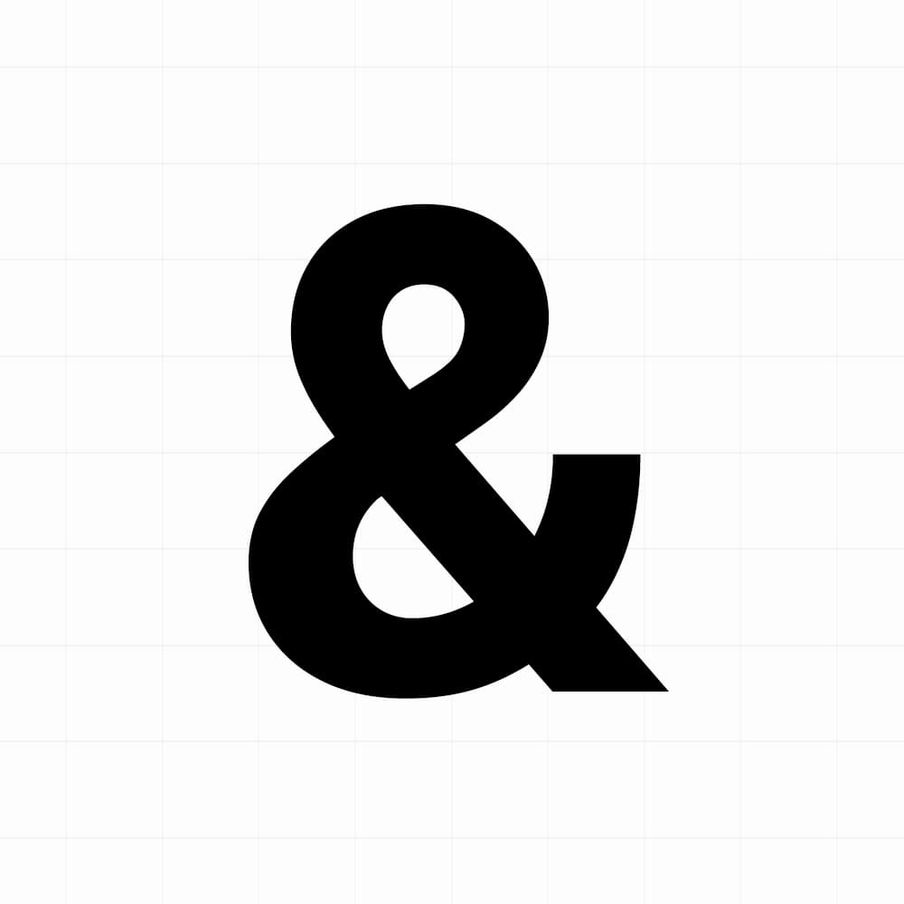 Ampersand sticker - Losse plakletter - vinyl sticker kopen bij De Stickerbaas